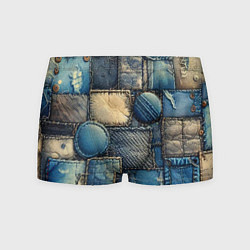 Мужские трусы Denim patchwork - ai art