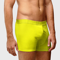 Трусы-боксеры мужские Яркий желтый, цвет: 3D-принт — фото 2