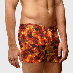 Трусы-боксеры мужские Текстура элементаля огня, цвет: 3D-принт — фото 2