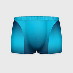 Трусы-боксеры мужские Яркий голубой с синим градиент комбинированный кро, цвет: 3D-принт