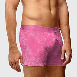 Трусы-боксеры мужские Pink bleached splashes, цвет: 3D-принт — фото 2