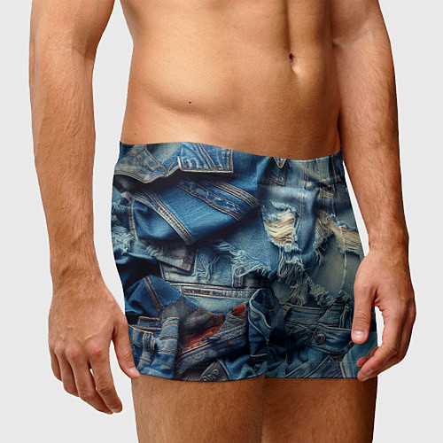Мужские трусы Denim rags - fashion trend / 3D-принт – фото 3
