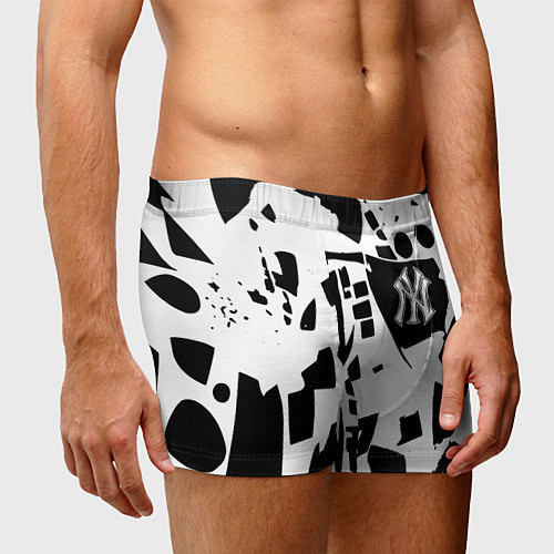 Мужские трусы New York yankees - abstraction / 3D-принт – фото 3