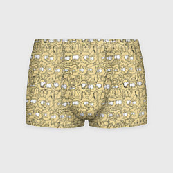 Мужские трусы Дудл человечки носатые - паттерн