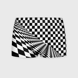Мужские трусы Шахматная психоделика иллюзия