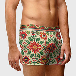 Трусы-боксеры мужские Славянский узор и орнамент, цвет: 3D-принт — фото 2