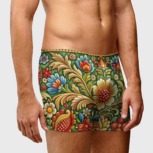 Мужские трусы Стиль советского ковра узоры и орнамент / 3D-принт – фото 3