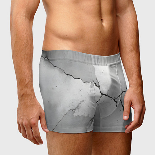 Мужские трусы Растрескавшийся бетон / 3D-принт – фото 3