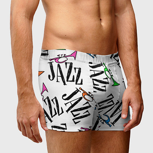 Мужские трусы Just jazz in color / 3D-принт – фото 3
