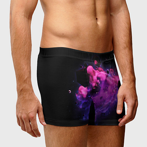 Мужские трусы Космическая геометрия / 3D-принт – фото 3