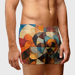 Трусы-боксеры мужские Винтажная мозайка, цвет: 3D-принт — фото 2