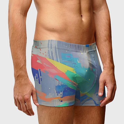 Мужские трусы Краска абстракция / 3D-принт – фото 3