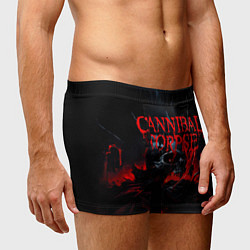 Трусы-боксеры мужские Cannibal Corpse кровавый череп, цвет: 3D-принт — фото 2