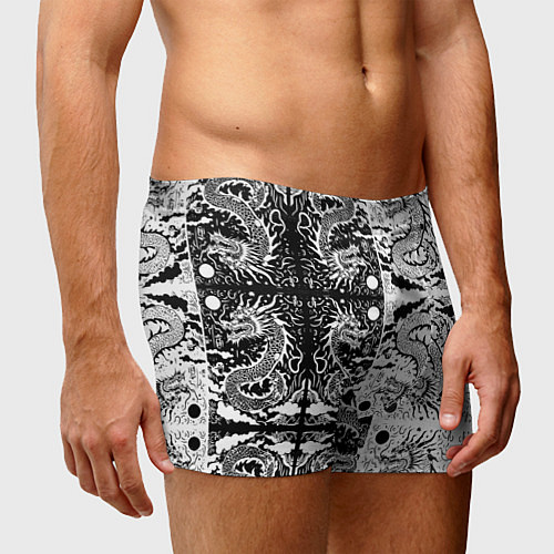 Мужские трусы Драконы инь и янь с узорами / 3D-принт – фото 3