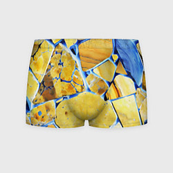 Мужские трусы Жёлто-синяя абстракция