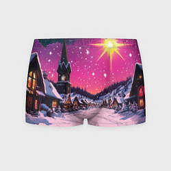 Трусы-боксеры мужские Закат рождества, цвет: 3D-принт