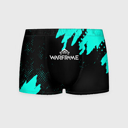Трусы-боксеры мужские Warframe краски голубые, цвет: 3D-принт
