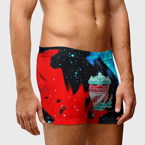 Мужские трусы Liverpool fire steel / 3D-принт – фото 3