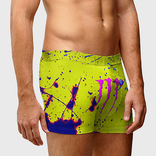 Мужские трусы Monster energy краски / 3D-принт – фото 3