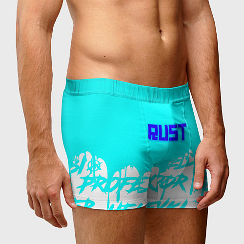Мужские трусы Rust надписи краски / 3D-принт – фото 3