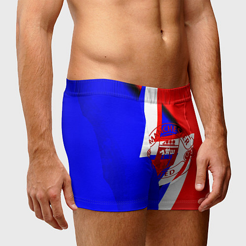 Мужские трусы Манчестер юнайтед геомтерия / 3D-принт – фото 3