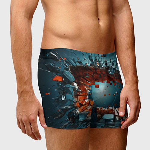 Мужские трусы Объемная дыра из частиц / 3D-принт – фото 3