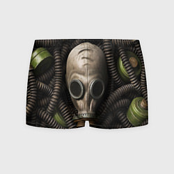 Трусы-боксеры мужские Авто рожденные в СССР, цвет: 3D-принт