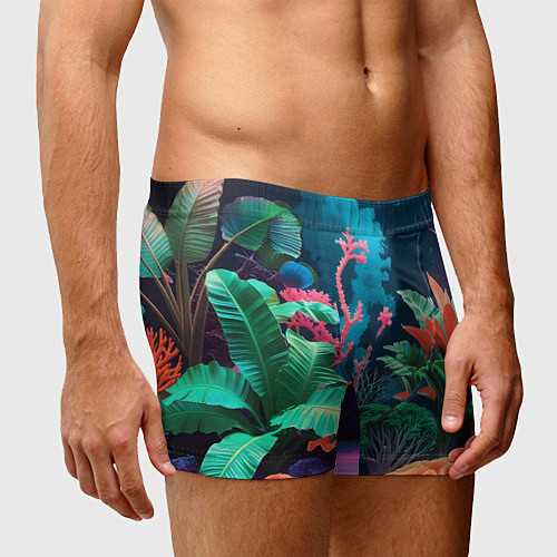 Мужские трусы Морские растения / 3D-принт – фото 3