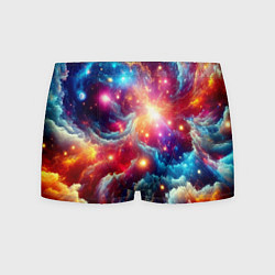 Мужские трусы Colorfull neon space clouds - ai art fantasy