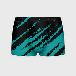 Трусы-боксеры мужские The color is black and light blue, цвет: 3D-принт
