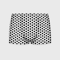 Трусы-боксеры мужские Текстура футбольного мяча, цвет: 3D-принт