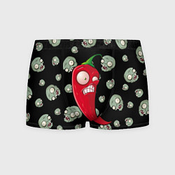 Трусы-боксеры мужские Перчик из игры растения против зомби, цвет: 3D-принт