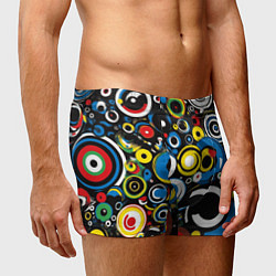 Трусы-боксеры мужские Абстракция геометрическая, цвет: 3D-принт — фото 2