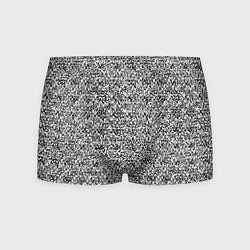 Мужские трусы Чёрно-белый текстурный