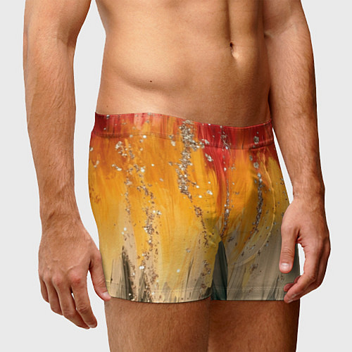 Мужские трусы Красочная текстура с блестяшками / 3D-принт – фото 3