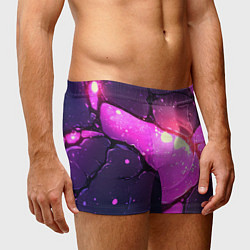 Трусы-боксеры мужские Розовая текстура разлом плит, цвет: 3D-принт — фото 2