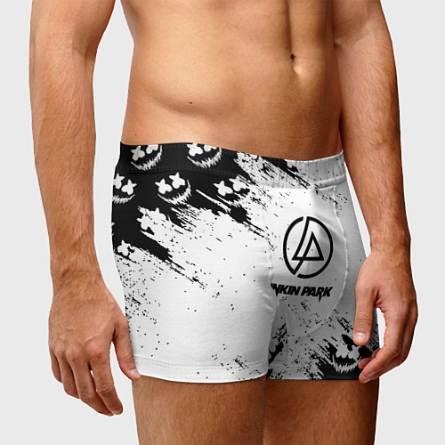 Мужские трусы Marshmello x Linkin park / 3D-принт – фото 3