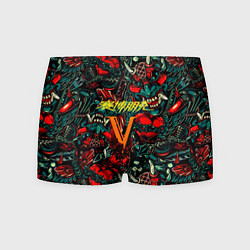 Трусы-боксеры мужские God of War битва огня, цвет: 3D-принт