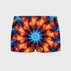 Мужские трусы Фрактальная узорная абстракция