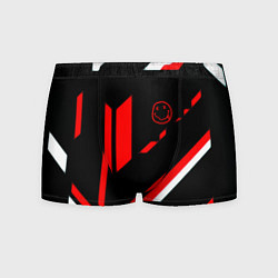 Трусы-боксеры мужские Nirvana текстура полосы, цвет: 3D-принт