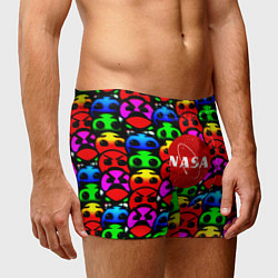 Трусы-боксеры мужские NASA smile, цвет: 3D-принт — фото 2