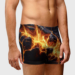 Трусы-боксеры мужские Золотая лава текстура, цвет: 3D-принт — фото 2