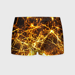 Мужские трусы Текстура золотые нити