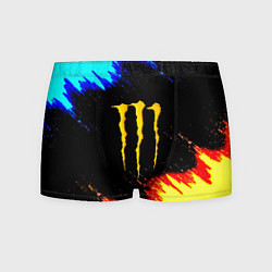 Трусы-боксеры мужские Monster energy огненные краски, цвет: 3D-принт