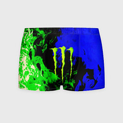 Мужские трусы Monster energy кислотный огонь