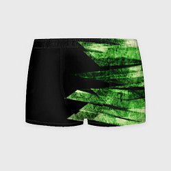 Мужские трусы Color green black