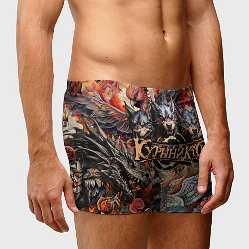 Мужские трусы Кукрыниксы и мифические существа / 3D-принт – фото 3