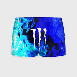 Трусы-боксеры мужские Monster energy синий дым, цвет: 3D-принт