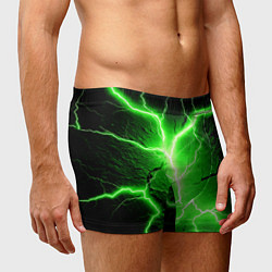 Трусы-боксеры мужские Color green black, цвет: 3D-принт — фото 2