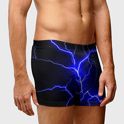 Трусы-боксеры мужские Color blue black, цвет: 3D-принт — фото 2